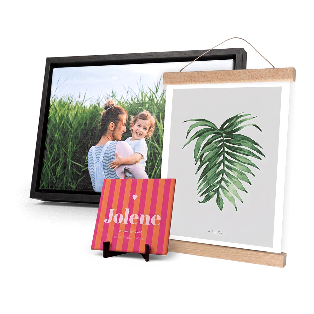 Actie op wanddecoratie