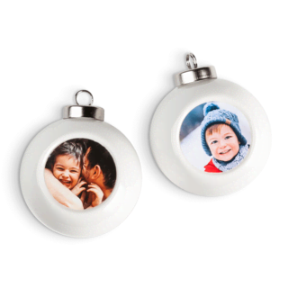 Kerstballen met foto Kerstballen met foto