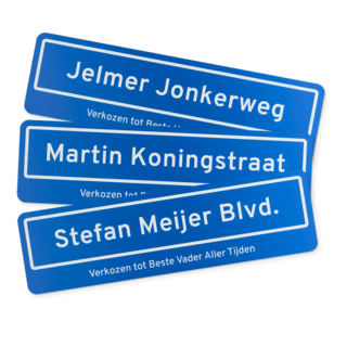 Persoonlijk straatnaambord Persoonlijk straatnaambord