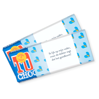 Tony's Chocolonely met eigen wikkel! Tony's Chocolonely met eigen wikkel!