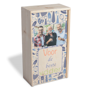 Houten kist met foto maken Houten kist met foto maken