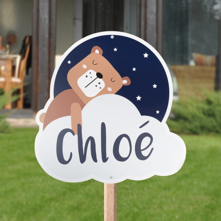 Geboortebord tuin beer Geboortebord tuin beer