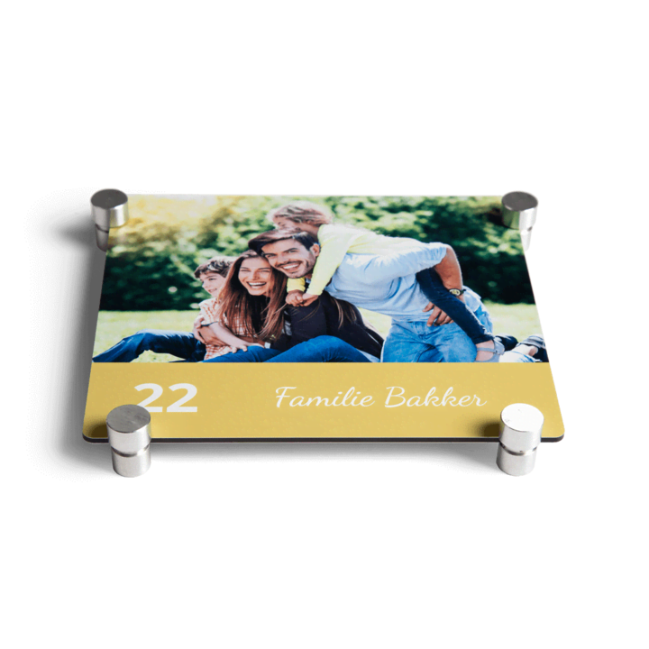 Huisnummerbordje ontwerpen hoek