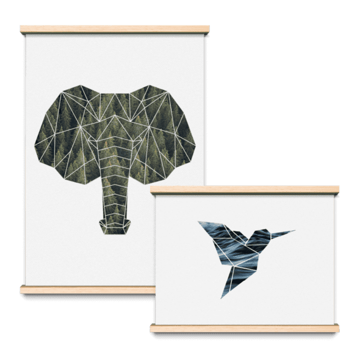 Textielposter illustraties Textielposter illustraties