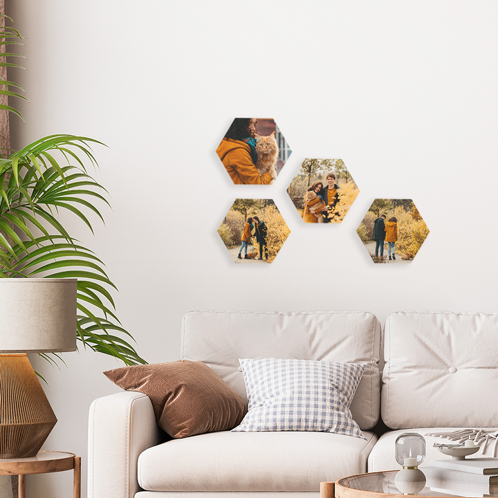 Hexagon tegels collage