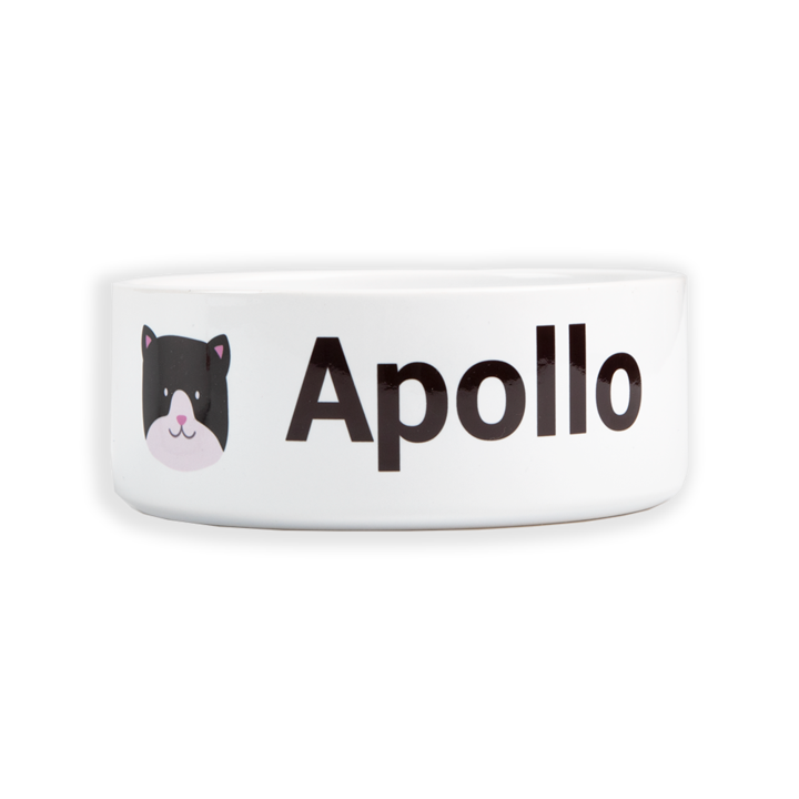 Voerbak met naam Voerbak met naam