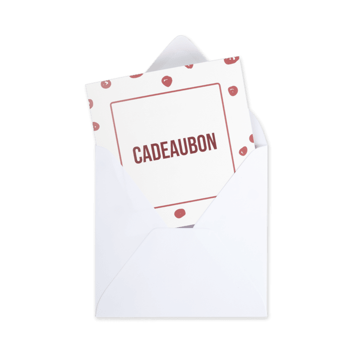Cadeaubon met tekst Cadeaubon met tekst