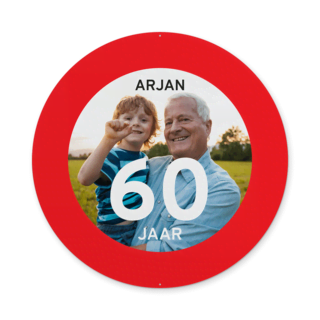 Feestbord met foto Feestbord met foto