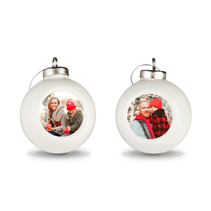 Kerstballen met foto Kerstballen met foto