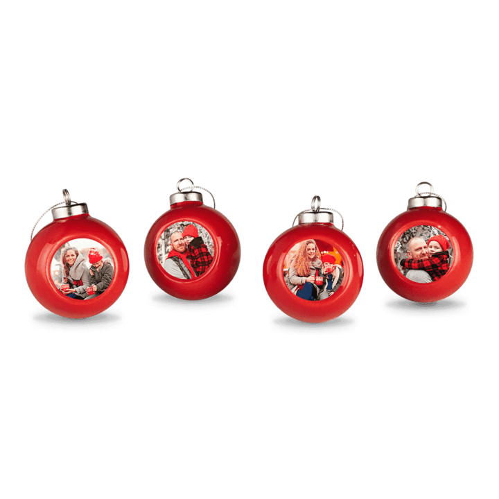 Kerstballen met foto maken