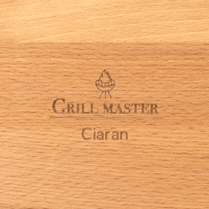 Serveerplank met tekst Serveerplank met tekst