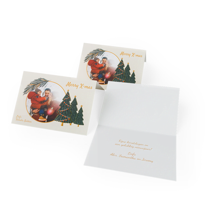 Set kerstkaarten ontwerpen