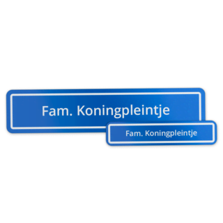 Persoonlijk straatnaambord Persoonlijk straatnaambord
