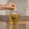 Gegraveerd theeglas met initiaal Gegraveerd theeglas met initiaal