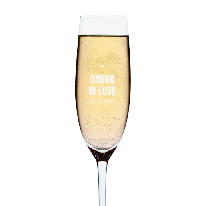 Close up champagneglas met tekst Close up champagneglas met tekst