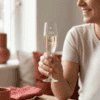 Sfeerfoto gegraveerd champagneglas met datum Sfeerfoto gegraveerd champagneglas met datum