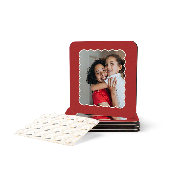 Onderzetters met anti slip nopjes