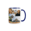 Blauwe fotomok met foto's