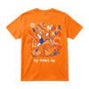 Oranje shirt achterkant