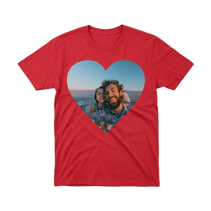 Rood shirt met foto
