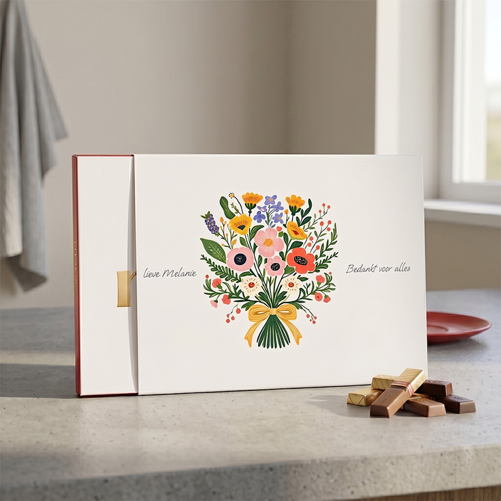 Chocolade wikkel ontwerpen bloemen Chocolade wikkel ontwerpen bloemen