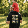 Zwart shirt met collage foto's