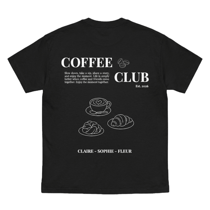 Zwart shirt ontwerpen