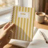 Schoolagenda met strepen