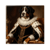 Tegel met foto hond als royal Tegel met foto hond als royal