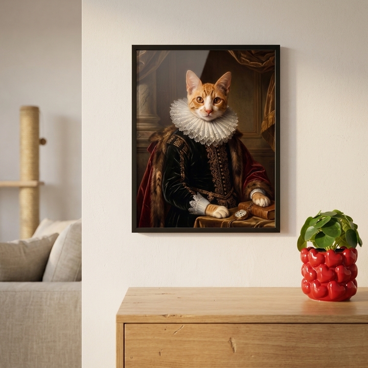 Royal foto in lijst aan de muur Royal foto in lijst aan de muur