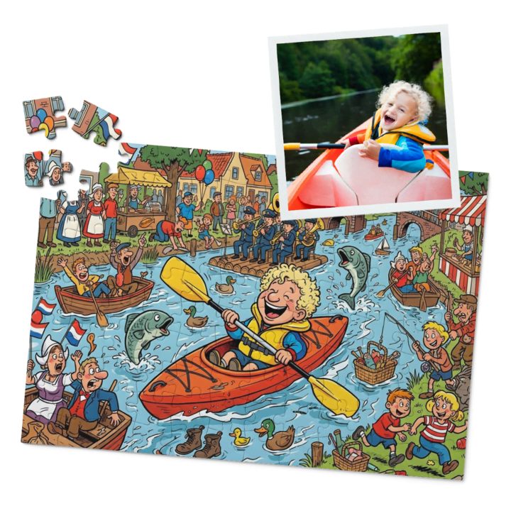 Cartoonpuzzel maken