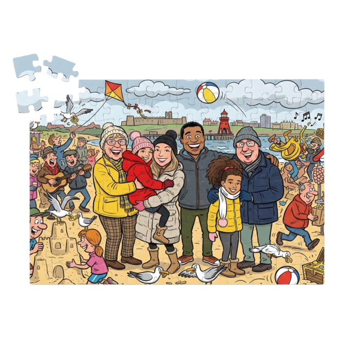 Foto als cartoon puzzel Foto als cartoon puzzel